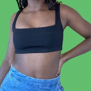 Matte Brand Frame Bralette Top